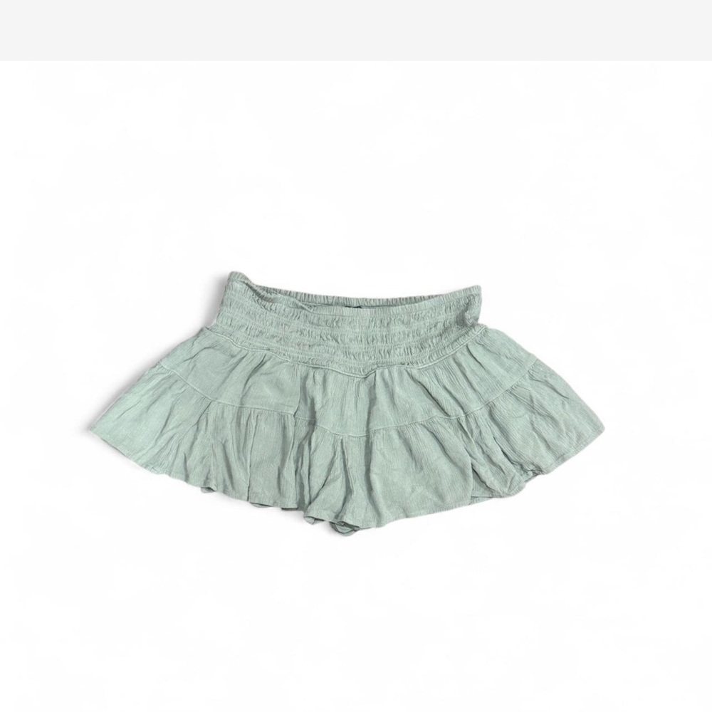 Mint Green Ruffled Skirt
